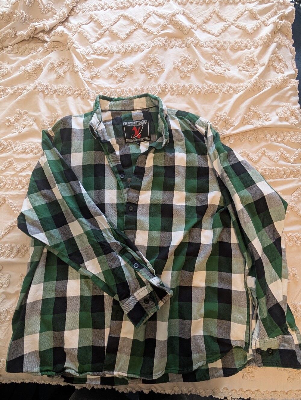 Men's Plus Size Milwaukee Leather Shirt - 4XL
